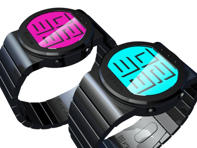 shaded_time_digital_watch_design_right_view