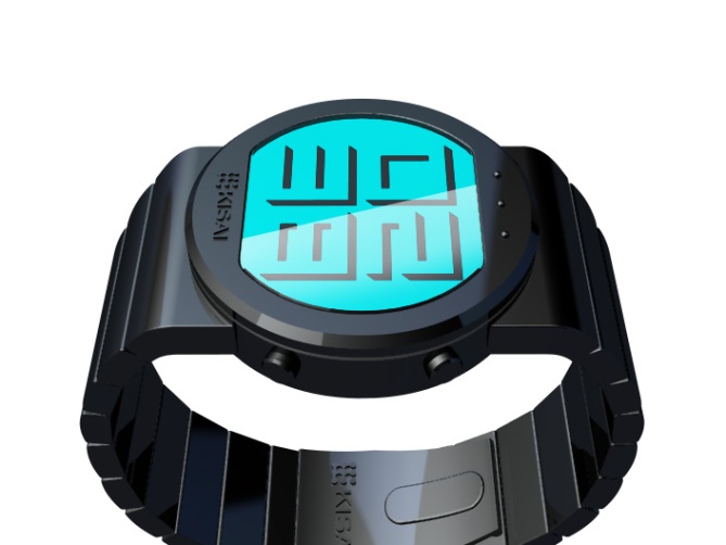 shaded_time_digital_watch_design_side_view