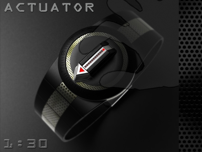 led_watch_with_user_actuation_to_reveal_time_time